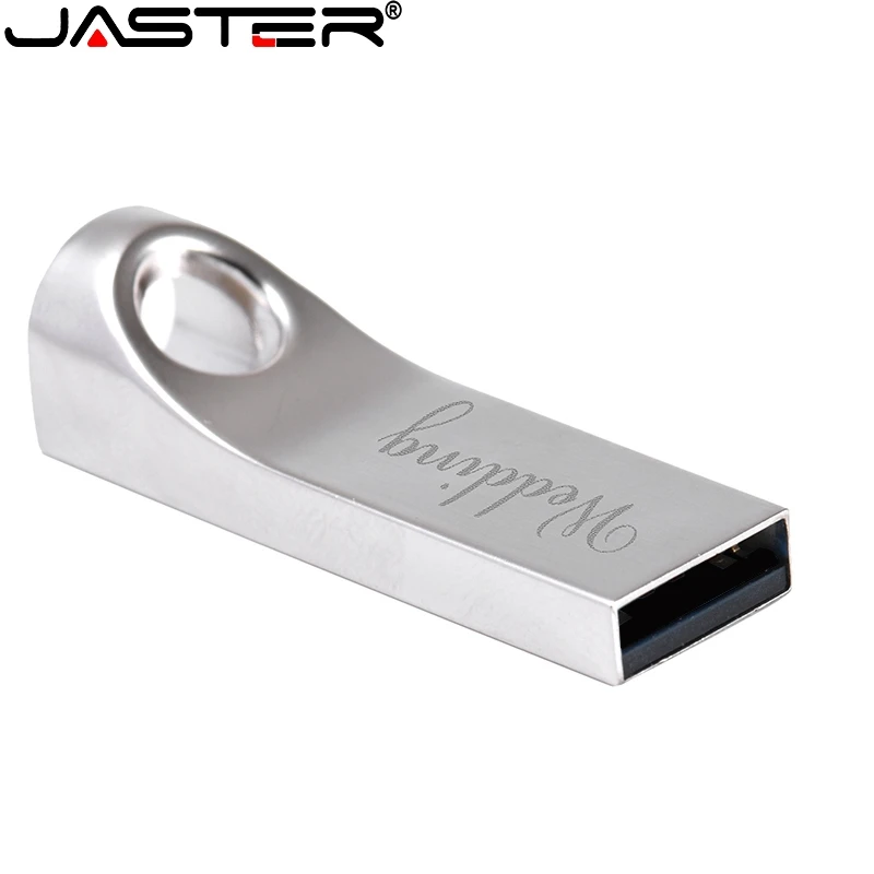 JASTER USB 2,0 флеш-накопитель высокоскоростной металлический USB флеш-накопитель 4 ГБ 16 ГБ 32 ГБ 64 ГБ реальная емкость флеш-накопитель индивидуальный логотип