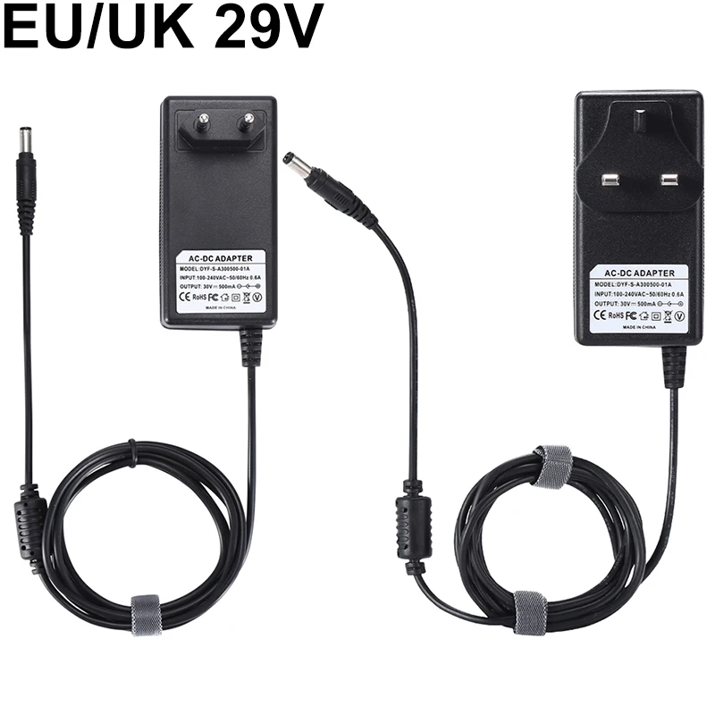 1 шт. адаптер питания зарядное устройство для Rowenta RS-RH5664 ВВС RH90xx 29 в 1A светодиодный светильник индикатор электрооборудования EU UK Plug