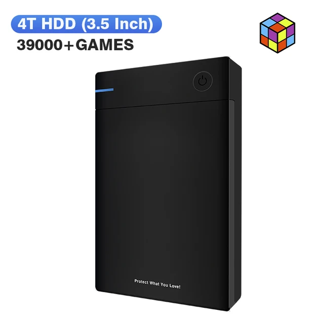 Launchbox External Game Hard Drive Disk With 45000+ Retro Games For PS4