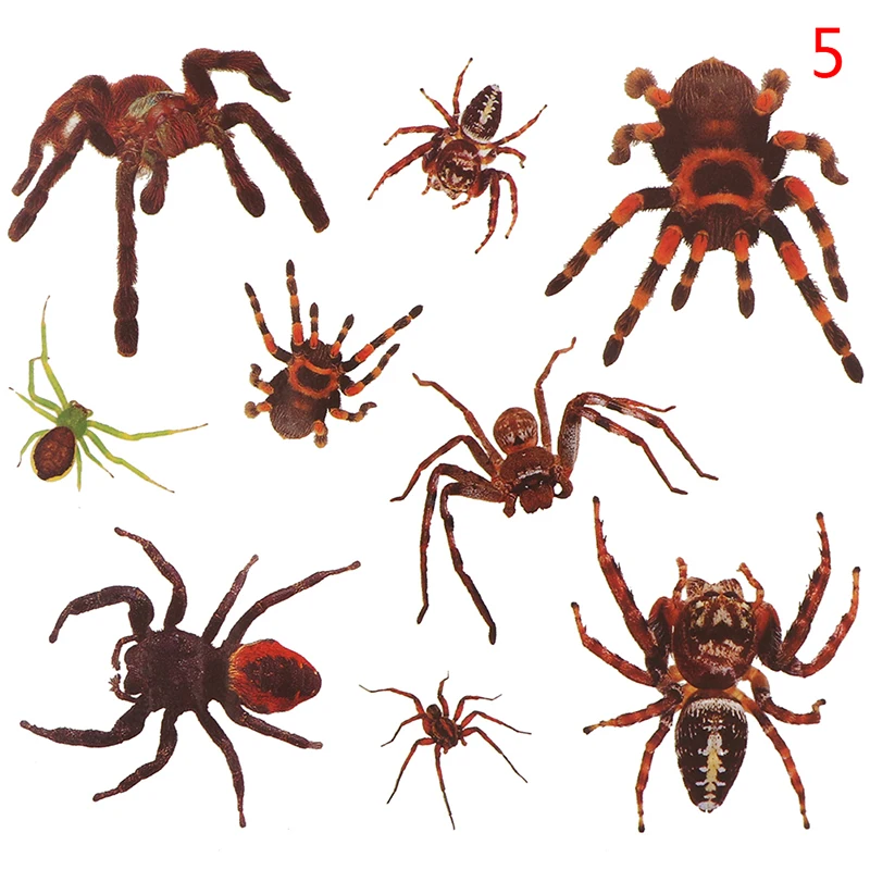 1PC 3D Reality Vampire Blood Scar spider Sticker Tattoos Tool Halloween Waterproof Temporary Tattoos