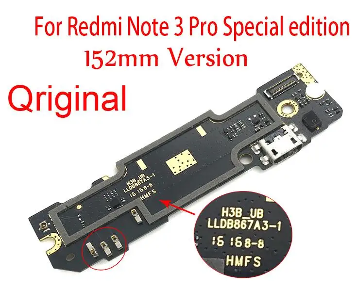 Док-разъем для xiaomi Redmi Note 3 Note3 Pro порт зарядки Micro USB гибкий кабель лента для Redmi Note 3 Pro SE 152 мм - Цвет: Note3 pro Se-Ori