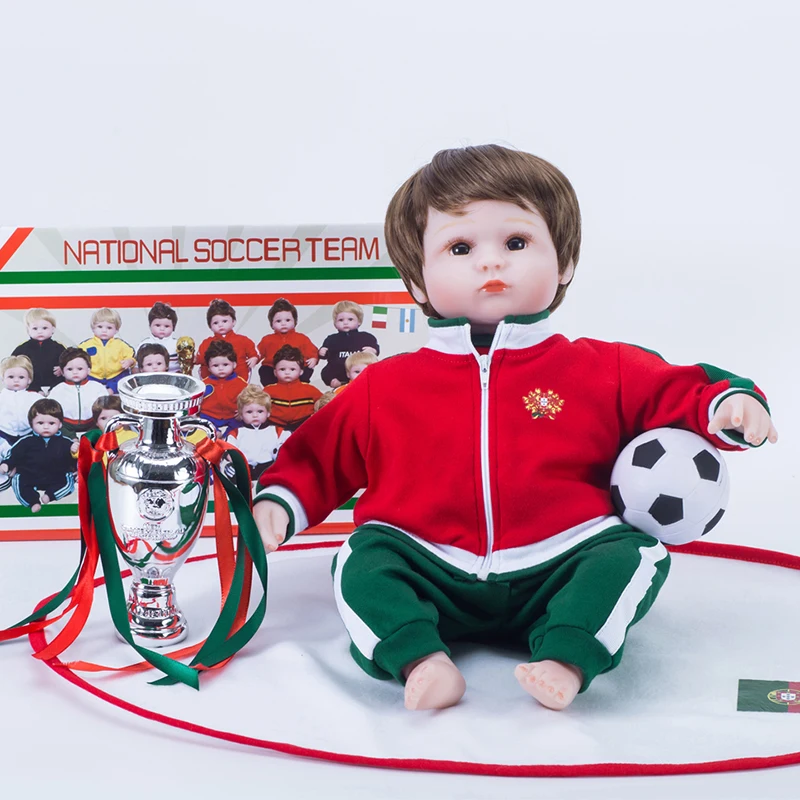 Poupee Realiste De 18 Pouces En Silicone Pour Bebe Jouet De Football Portugal Aliexpress