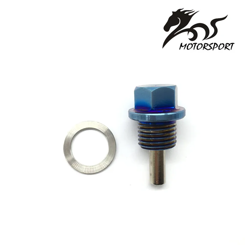 

Bluing титановый сплав Магнитная дренажная масляная пробка M12 * 1,25 для Toyota и Nissan