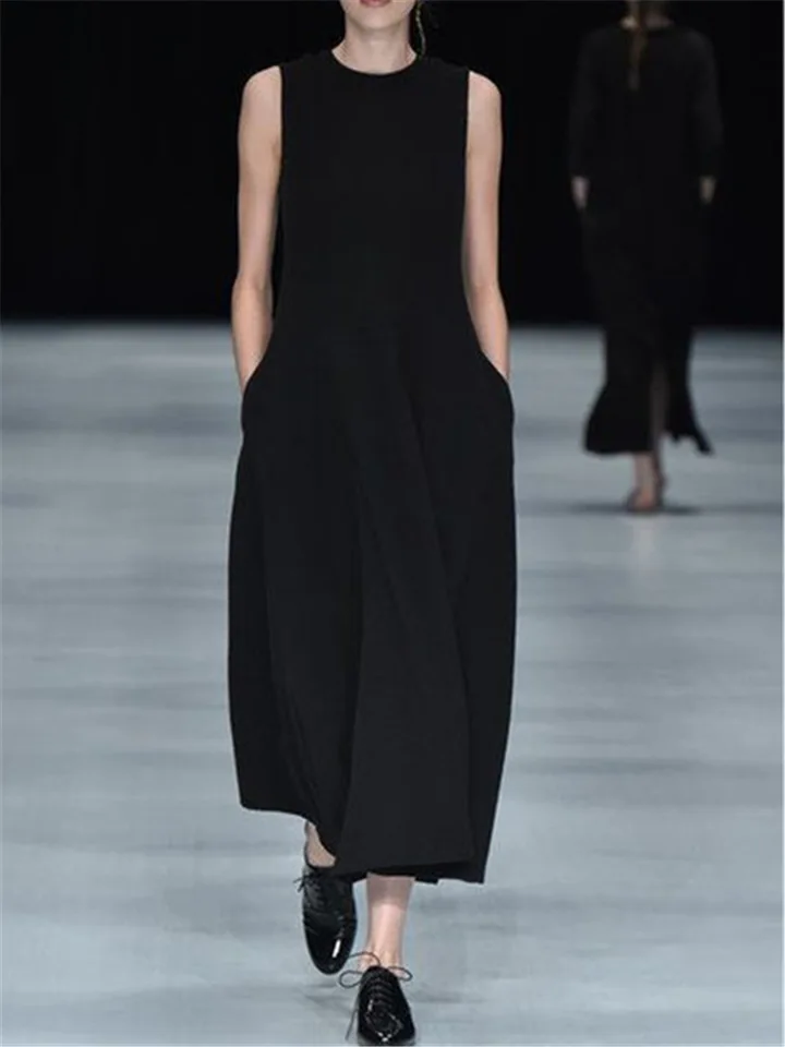 black linen sundress