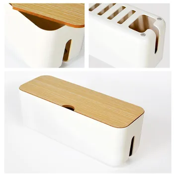 

Case Cable Storage Box Charger Wire Management Network Line Storage Bin Power Strip Wire Charger Socket Organizer Anti Dust Box