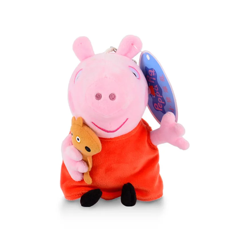 2 шт./компл. Peppa Pig 19 см мультфильм Джордж друг семейство розовых свиней вечерние мультфильм мягкие плюшевые милые куклы подарок на день рождения
