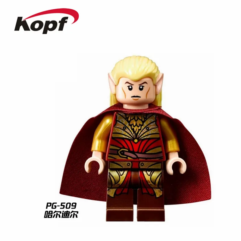 20 шт. строительные блоки Властелин колец фигурки урак-Хал Yazneg Frodo Baggins Thranduil Кирпичи Игрушка-подарок для детей PG540 - Цвет: PG509 20Pcs No Box