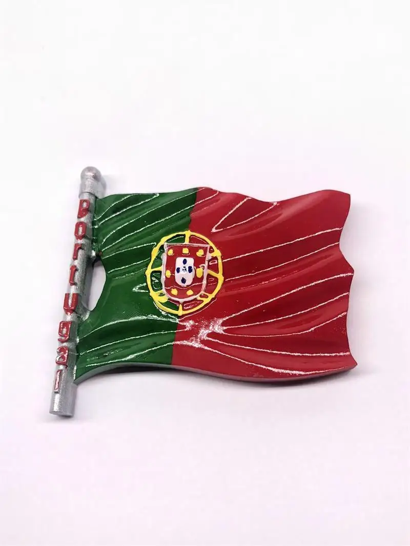 Portugal 3d магнит для холодильника с флагом Россия Канада Япония Украина Италия Сингапур Страны мира Флаги наклейки на холодильник магниты для украшения - Цвет: Portugal
