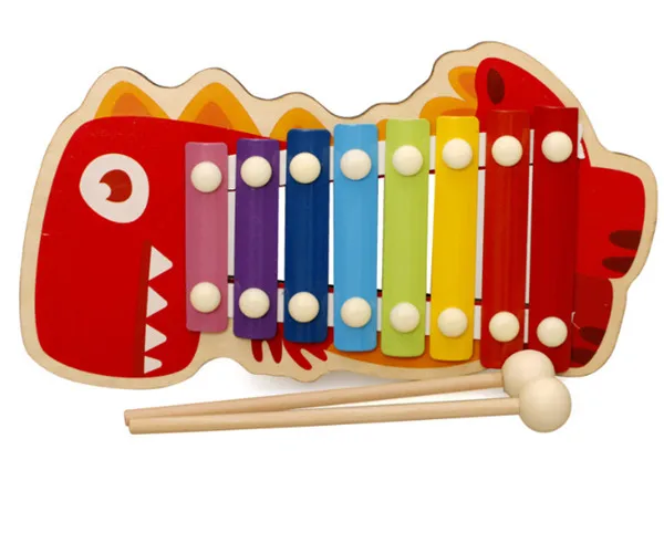 PUDCOCO детские деревянные ксилофон Детские Музыкальные инструменты для детей раннего возраста, Развивающие игрушки - Цвет: B