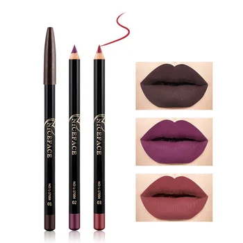 

12 Colors Matte Lipliner Waterproof Smooth Lip Pencils Colorful Silk Nude Lipstick Pen Long Lasting Pigments Lip Makeup