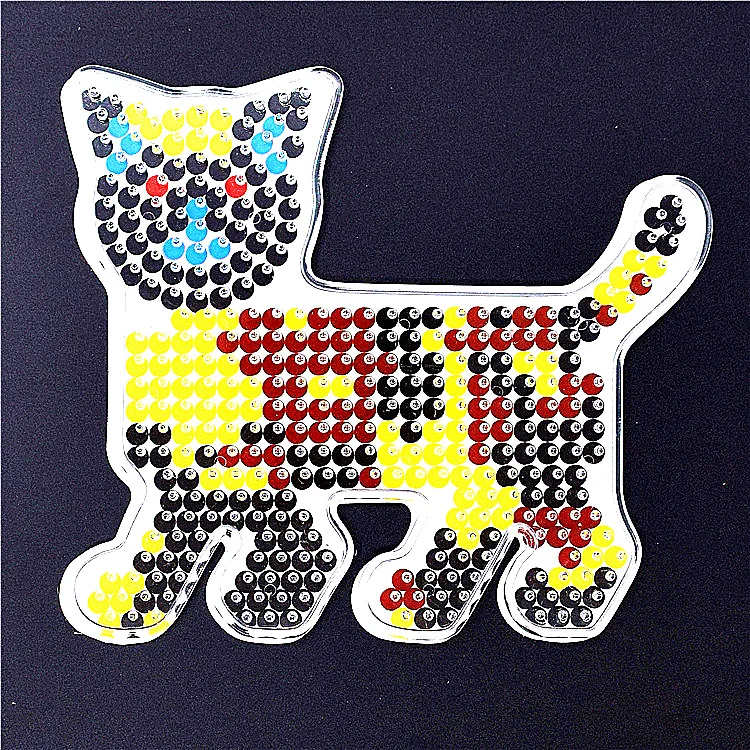 Хама бисер шаблон 5 мм Perler основы для бусин доска с рисунком бумаги Pegboards гладильная предохранитель бусины шаблоны Tangram Jigsaw Board - Цвет: Leopard