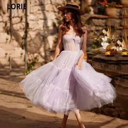 Fairy Lavender Short Prom Dresses 2021 Sweetheart Tiered Tulle Party Dresses One-Shoulder Pleated Illusion A-Line Evening Dress