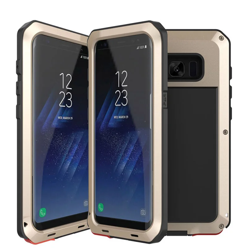 Металлический противоударный защитный чехол в стиле милитари для samsung Galaxy S8 Plus S7 S6 Edge S5 S4 Note 8 5 4 3