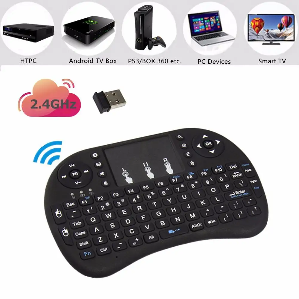 

Wireless Keyboard i8 2.4g MINI Smart Remote Control Arabic/English/Spanish/Portuguese ect for option
