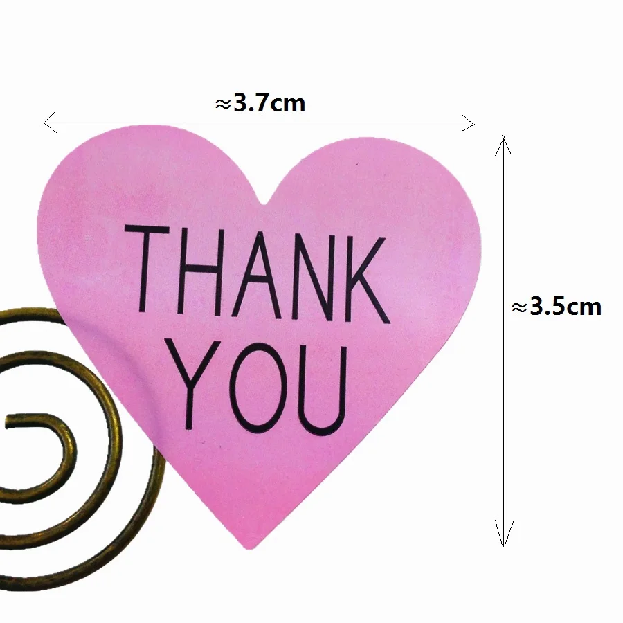 100 шт./лот винтажная серия "Спасибо и любовь" ручной работы с романтическим сердечком для нескольких стилей бумажных наклеек - Цвет: 100pcs rose