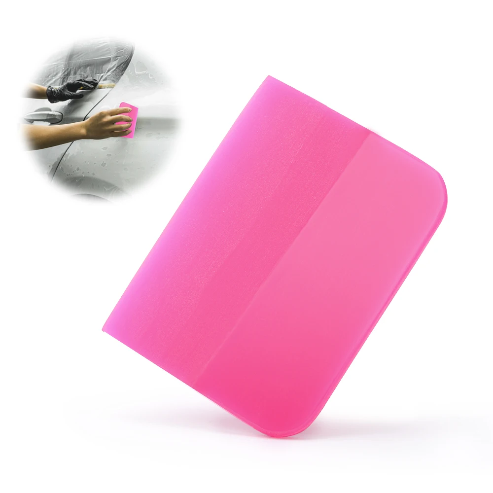 FOSHIO Soft PPF Scraper for Car Covering Transparent Film Vinyl Wrapping Paint Protective Film Install Tool Window Tint Cleaning