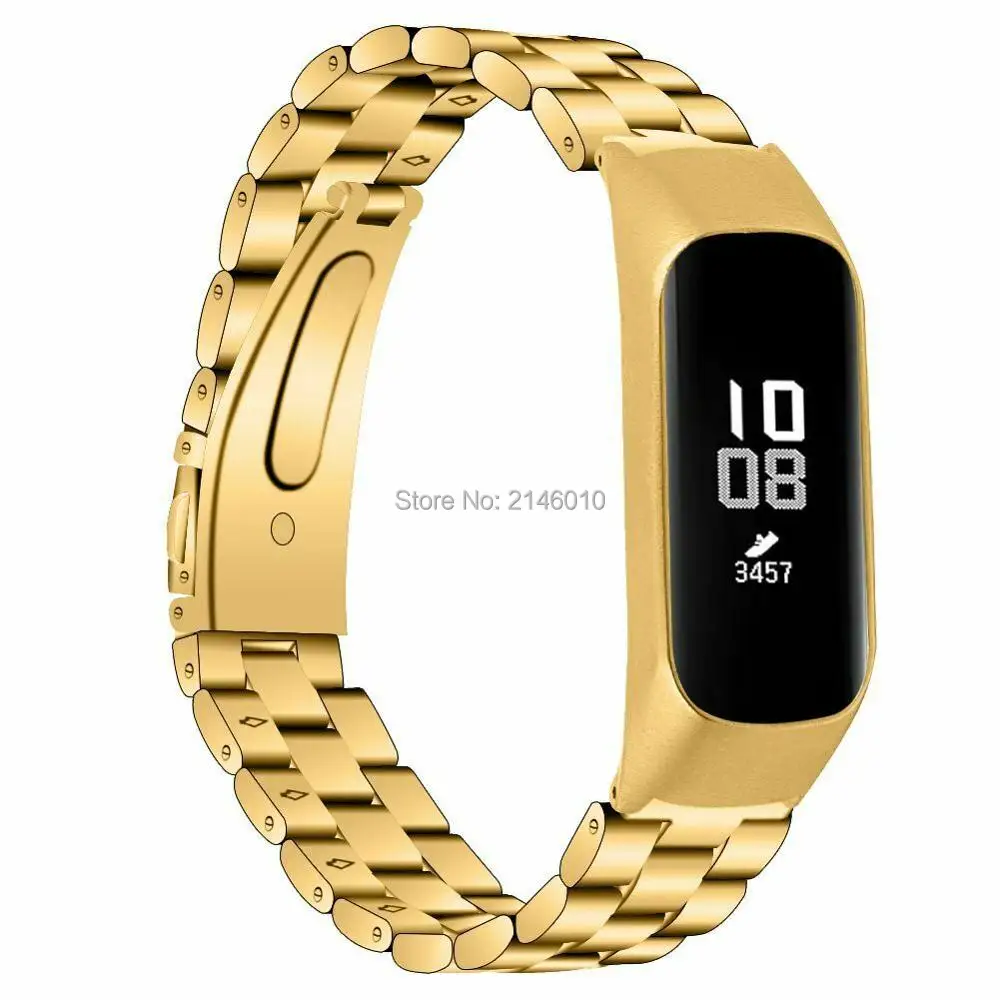 Нержавеющая сталь наручный ремешок для часов Ремешок Браслет для samsung Galaxy Fit-e SM-R375
