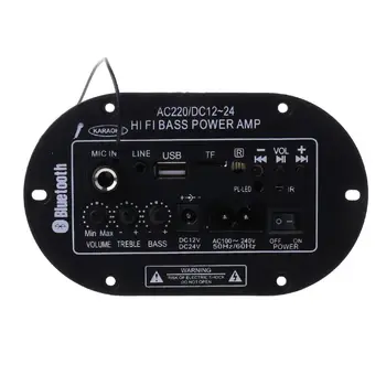 

25W Amplifier Board Bluetooth Amplificador USB FM Radio TF Player Subwoofer Kit LX9A