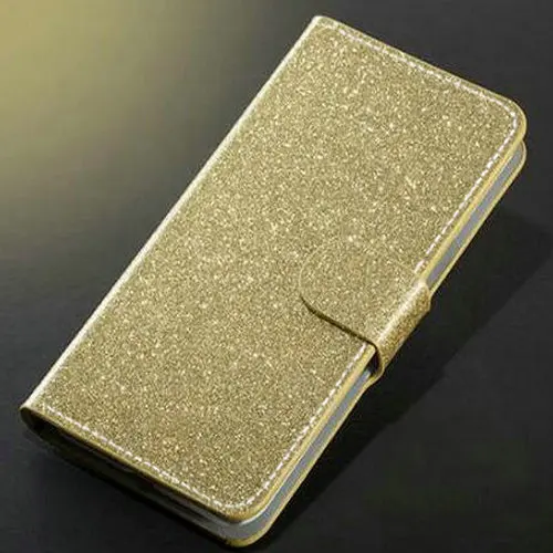 Кожаный чехол-книжка для samsung Galaxy A6, A6 Plus, A8 Plus, J4, J6, J8 Plus, A2, основной Чехол, кошелек, фото, сумки ручной работы - Цвет: Glitter Gold