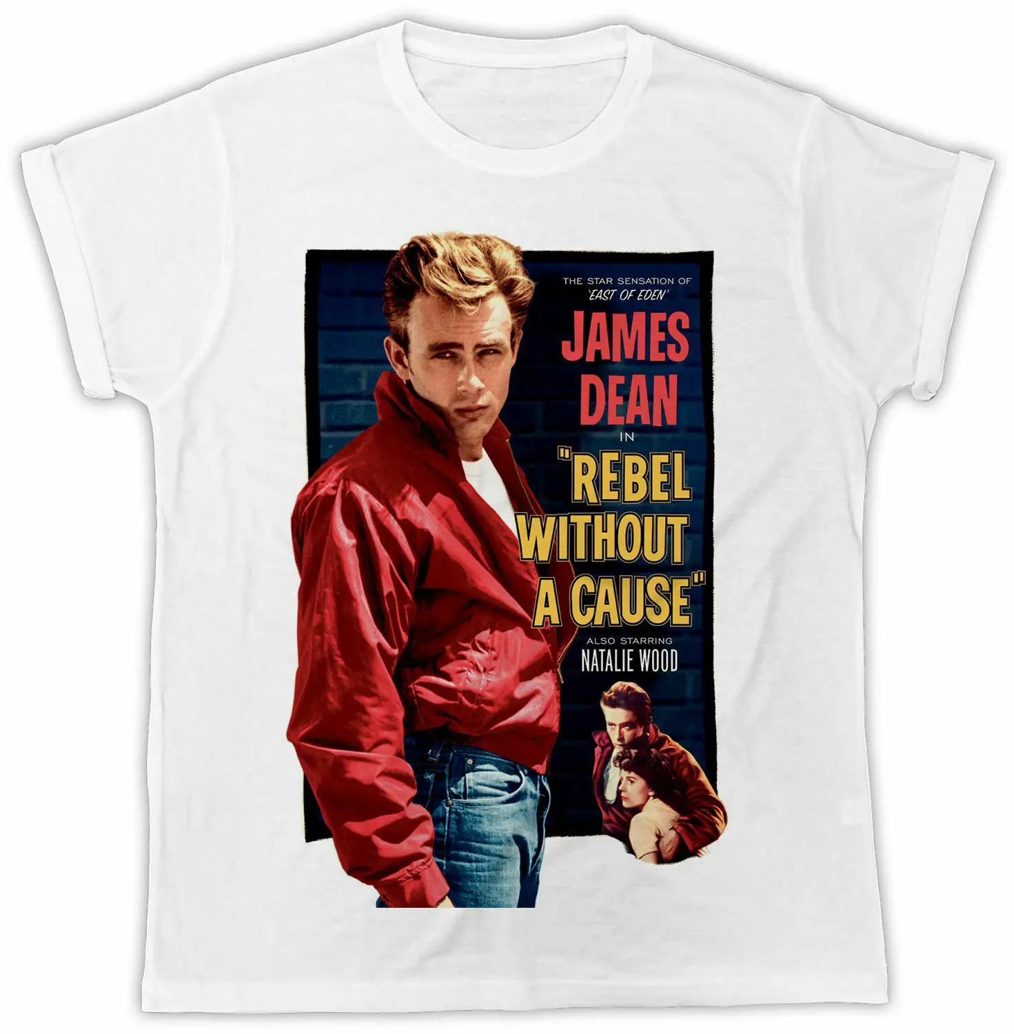 

James Dean T-Shirt In Rebel Without A - Poster Funny Ideal Gift Unisex Retro