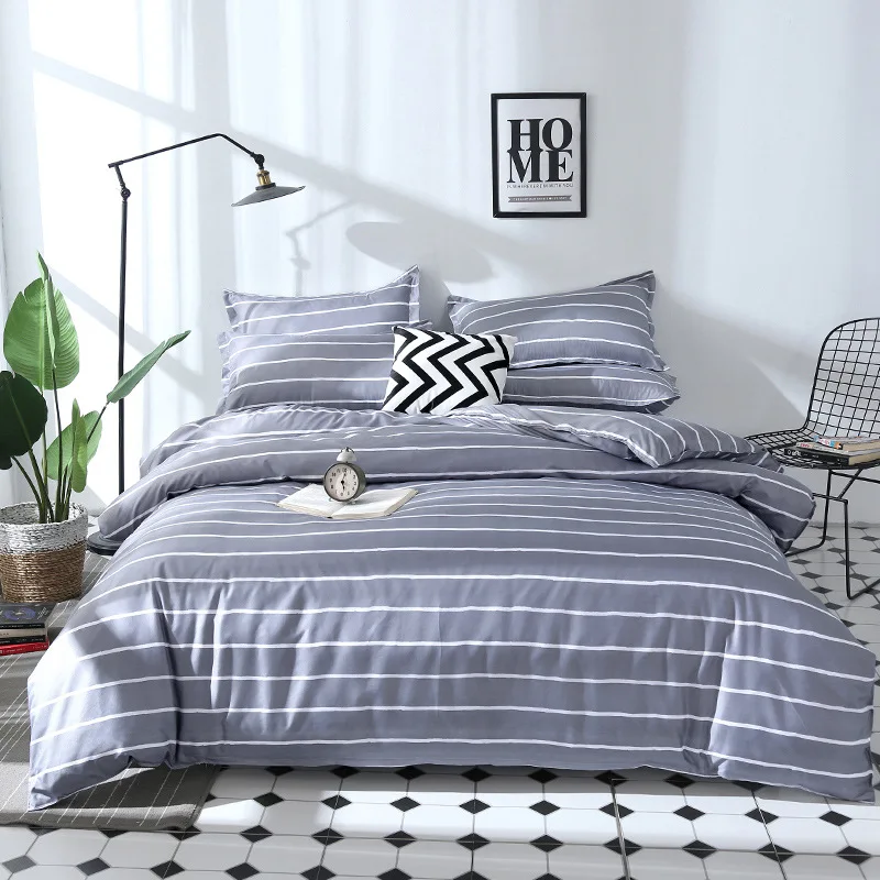 

Plaid Series Printed Comforter Bedding Sets King Queen Twin Full Sizes Bedding Sets 4pcs Duvet Cover Bed Sheet Pillowcases