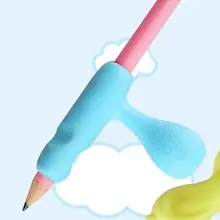 Новинка, 5 шт., детская ручка для рыбы, цанговый карандаш, держатель, силиконовый письменный корректор, почерк, канцелярские принадлежности, инструменты для письма, подарки