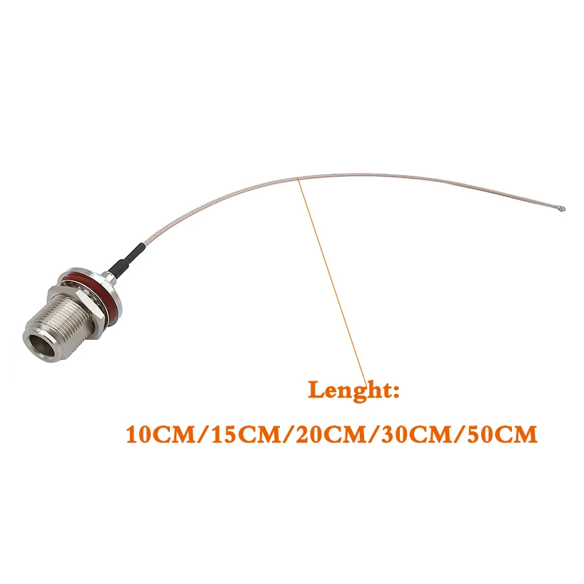 Cabo n fêmea para ipex/ufl rg178, conector coaxial rf tipo porca tipo n, pico para ipx, para cartão pci wifi, roteador sem fio