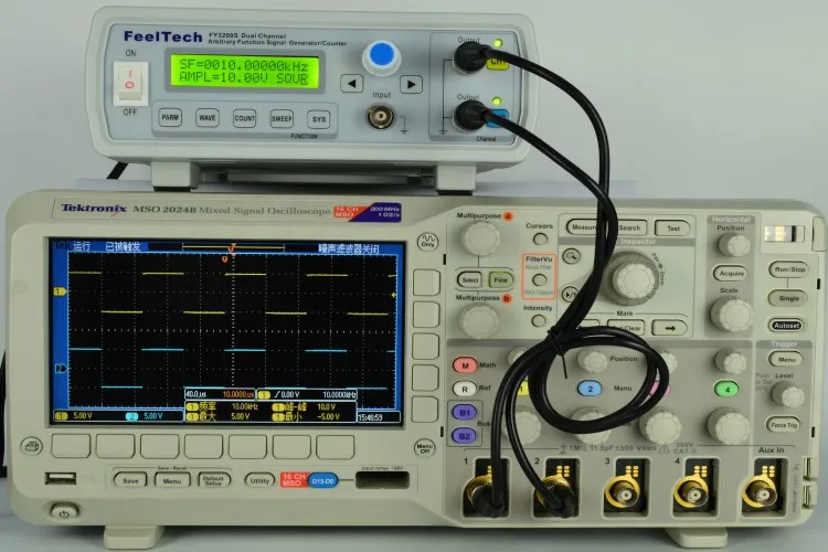 Генератор сигналов цифровой Дисплей частоты коэффициента загрузки аудио генератор сигналов FY3200S-20Mhz частотомер для генератора