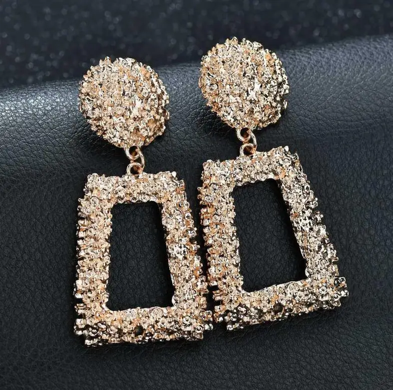 

Good Quality 1pair Newest Fashion Earrings European Design Drop Geometric Earrings Hanging Dangle Eardrop Gift Women Jewelry
