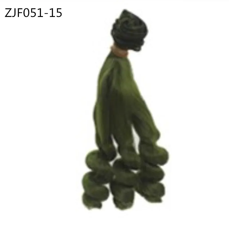 ZJF051 15cm Doll Accessories Dolls for Hair DIY Wig High-Temperature Bjd SD 1/4 Accessories Hairs Curls Synthetic Hairs Wigs Kids Toys - Color: ZJF051