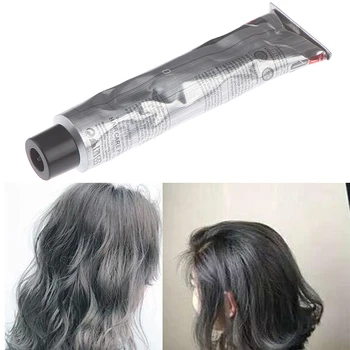 

100ML Unisex DIY Grandmother Color Hair Cream Permanent Dye Light Gray Silver