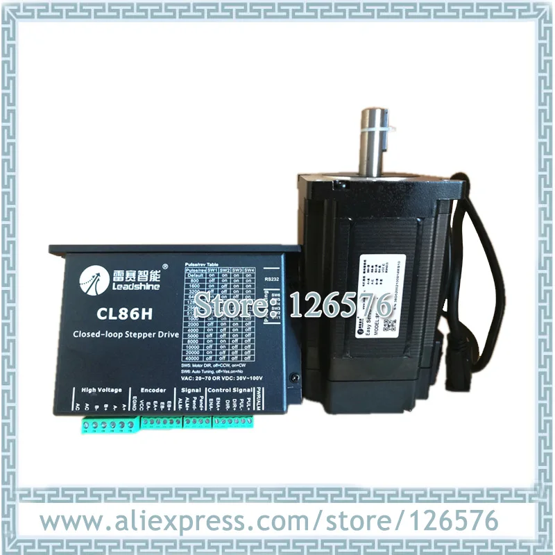 Оригинальный Leadshine NEMA34 2-фазный 86 драйвер CL86H + 86CME45 4.5N. М полный замкнутый цикл