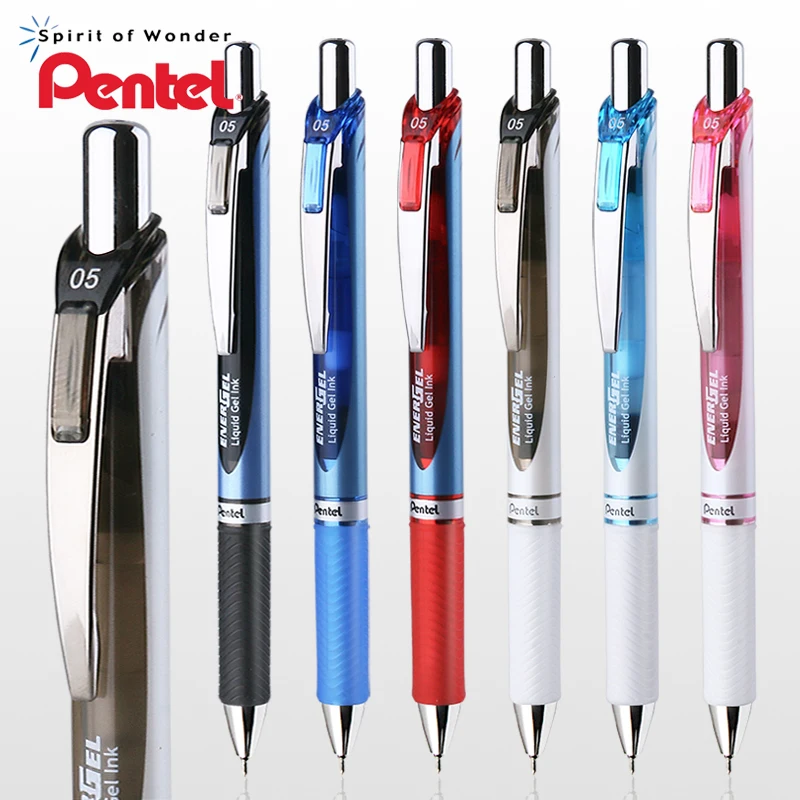 Гелевая ручка Pentel BLN75 0 5 мм 1 шт. гладкая и быстросохнущая на водной основе для