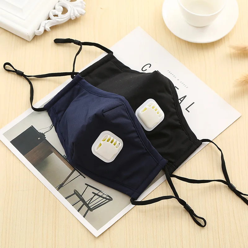 Non-disposable Breathable PPE Valve Pluggable Gasket Mask Men and Women Anti-fog Proof Activated Carbon Filter Cotton Mask 2