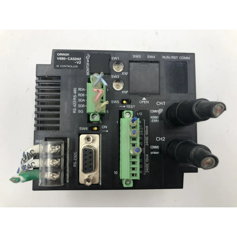 V680-CA5D02 OMRON RFID System Standard ID Controller Host Device DC Power  Supply V680-Series