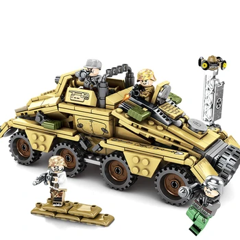 

SEMBO Empires Of Steel under armour Weapon vehicle Model Building Blocks Compatible with City Bricks Classic Toys for Children