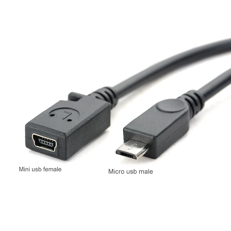 Mini USB мама к Micro USB папа 8 pin к 5 pin разъем адаптера OD4.0 мм линия для смартфонов планшетных ПК MP3/MP4 - Цвет: Mini USB to Microusb