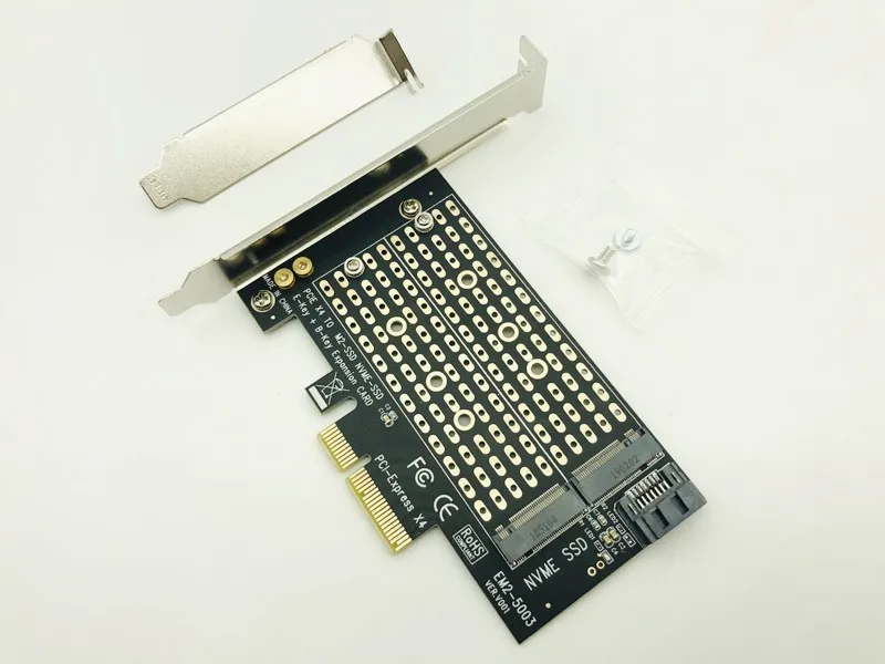 6 шт добавить на карты PCIE к M2 адаптер M.2 SATA SSD+ NVME SSD M2 PCIE адаптер Riser SSD M2 к SATA PCI-E карта M ключ+ B Ключ Riser