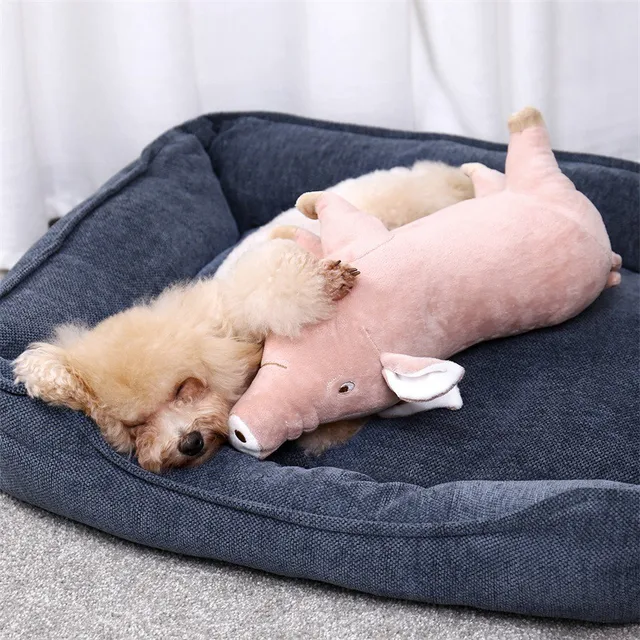 Cute Plush Pig French Bulldog Chew Toys For Dogs Bite-resistant Pet Dog Toy  Venting Doll Sleeping With Animals Mascotas Supplies - Dog Toys - AliExpress