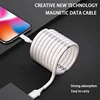 CYONG Magnetic Rope Automatically Retractable Cable 3A Fast Charging  Type C  Magnet Charger Data  Micro USB ► Photo 2/6