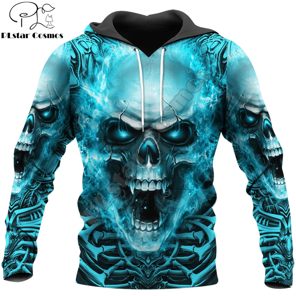 Sudadera con capucha para hombre, ropa de calle con estampado 3D de calavera de terror para Halloween, Jersey informal con cremallera, otoño|Sudaderas con capucha y sudaderas| - AliExpress