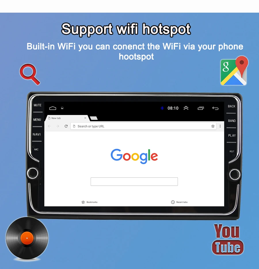 Flash Deal Navivox Android 8.1 Car Radio Multimedia Player 2 din dvd GPS For Mitsubishi ASX 2010-2017 Navigation headunit Stereo audio 6