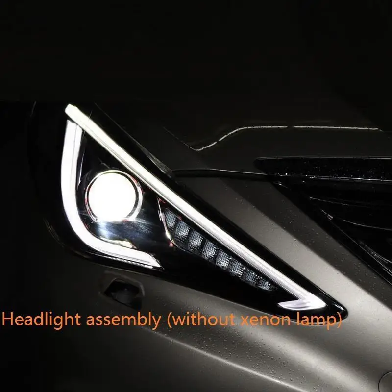 Automovil Drl автомобили Neblineros Para авто светодиодные ходовые фары автомобильные фары в сборе 11 12 13 14 для hyundai Sonata - Цвет: MODEL D