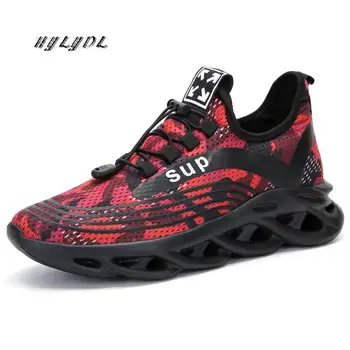 

Men Running Shoes Breathable Lightweight Air Mesh Sneakers Hollow Sole Cushioning Fashion Design Slip On Sports Shoes Zapatillas