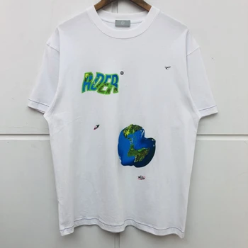 

Cotton Spaceship UFO Printing Ader error T-shirt Korea Men Women Best-quality Planet Graphic Ader error T Shirt Tee