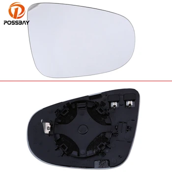 

POSSBAY Car Rear View Wing Mirror Glass Heated White Lens for VW Golf/R32/GTI/Rabbit 2010-2013 Car Heating Mirror Glass