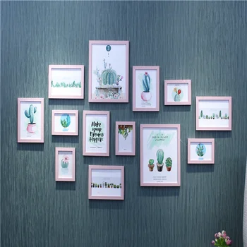 

13PCS Photo Frame Photo wall Decoration Photo Frame wall Modern Personality Creative Combination Bedroom Conjoined Wall Simple