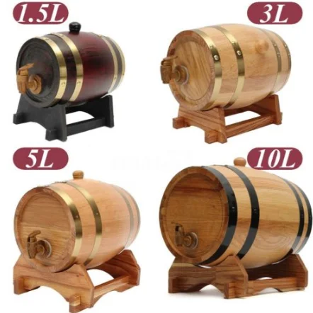 Oak Pine Wine Barrel Storage Special Barrel 1.5L/3L/5L/10L Storage Bucket Beer Casks More Mellow And Flavorful Quick Delivery