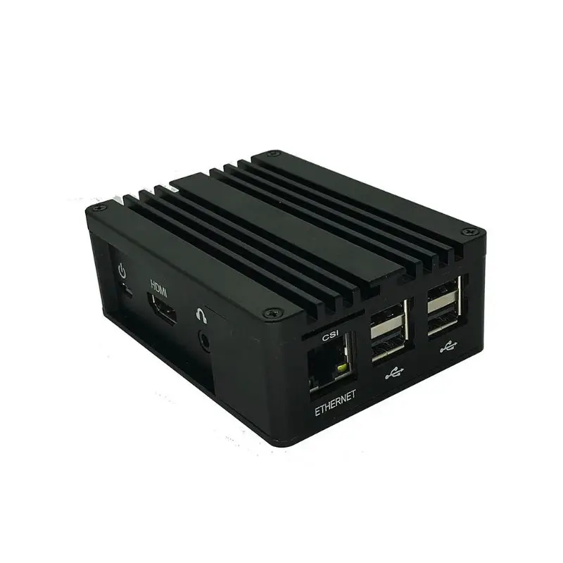 1 комплект алюминиевый чехол металлический корпус черный корпус для Raspberry Pi 3 Model B+/B Kit