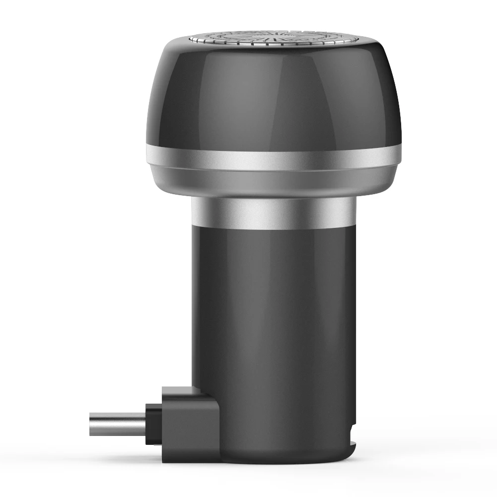 2 в 1 Магнитная электробритва Мини Портативный тип-c USB Водонепроницаемая бритва длительного пользования CJ666 - Цвет: TYPE-C black